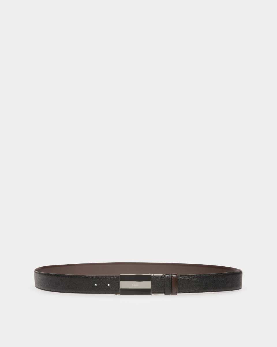 Bally Baroque Leather 4mm Belt Brown | SAPFI6942