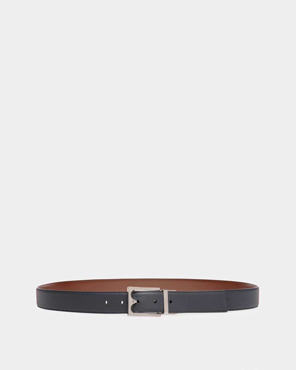 Bally Baroque Leather 4mm Belt Brown | SAPFI6942