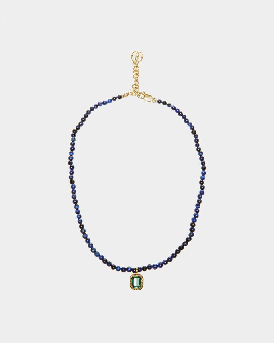 Bally Beaded Chain Necklace Black | RZFBI6918