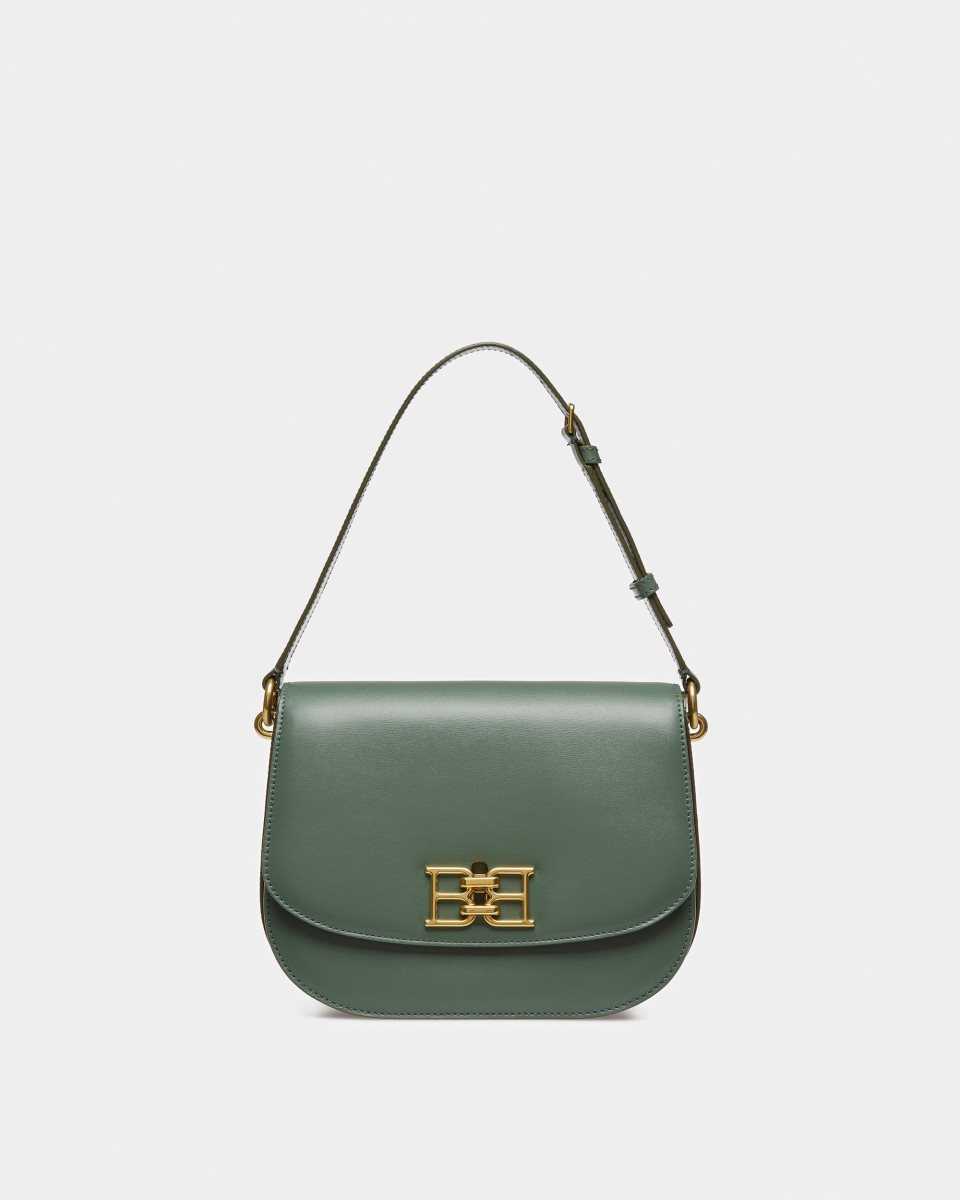 Bally Beckie Leather Cross-Body Bag Green | IORFW7483