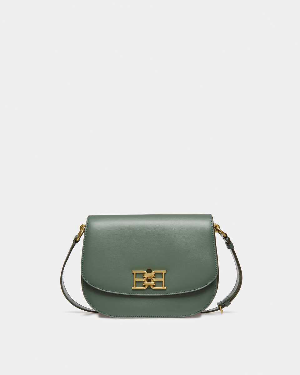 Bally Beckie Leather Cross-Body Bag Green | IORFW7483