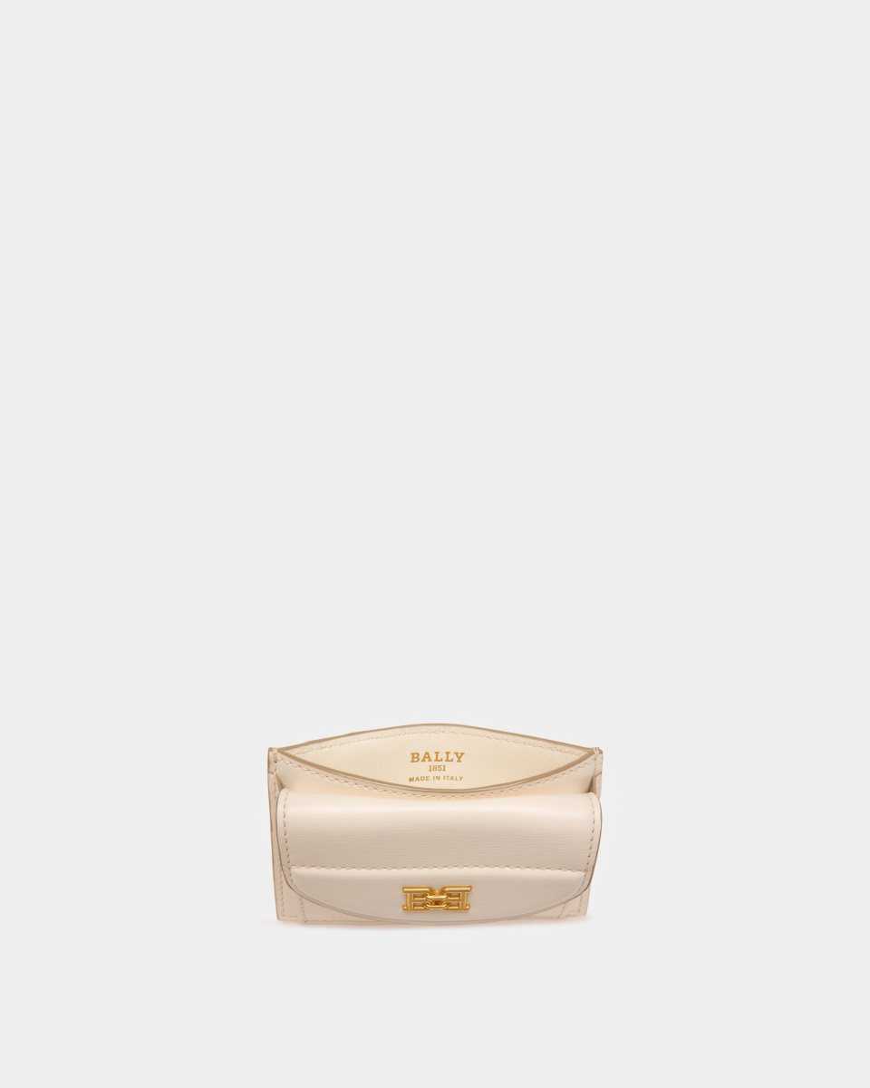 Bally Belky Leather Card Holder White | YWPOF3981