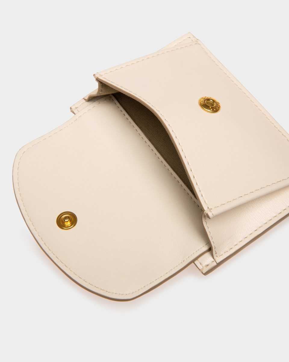 Bally Belky Leather Card Holder White | YWPOF3981