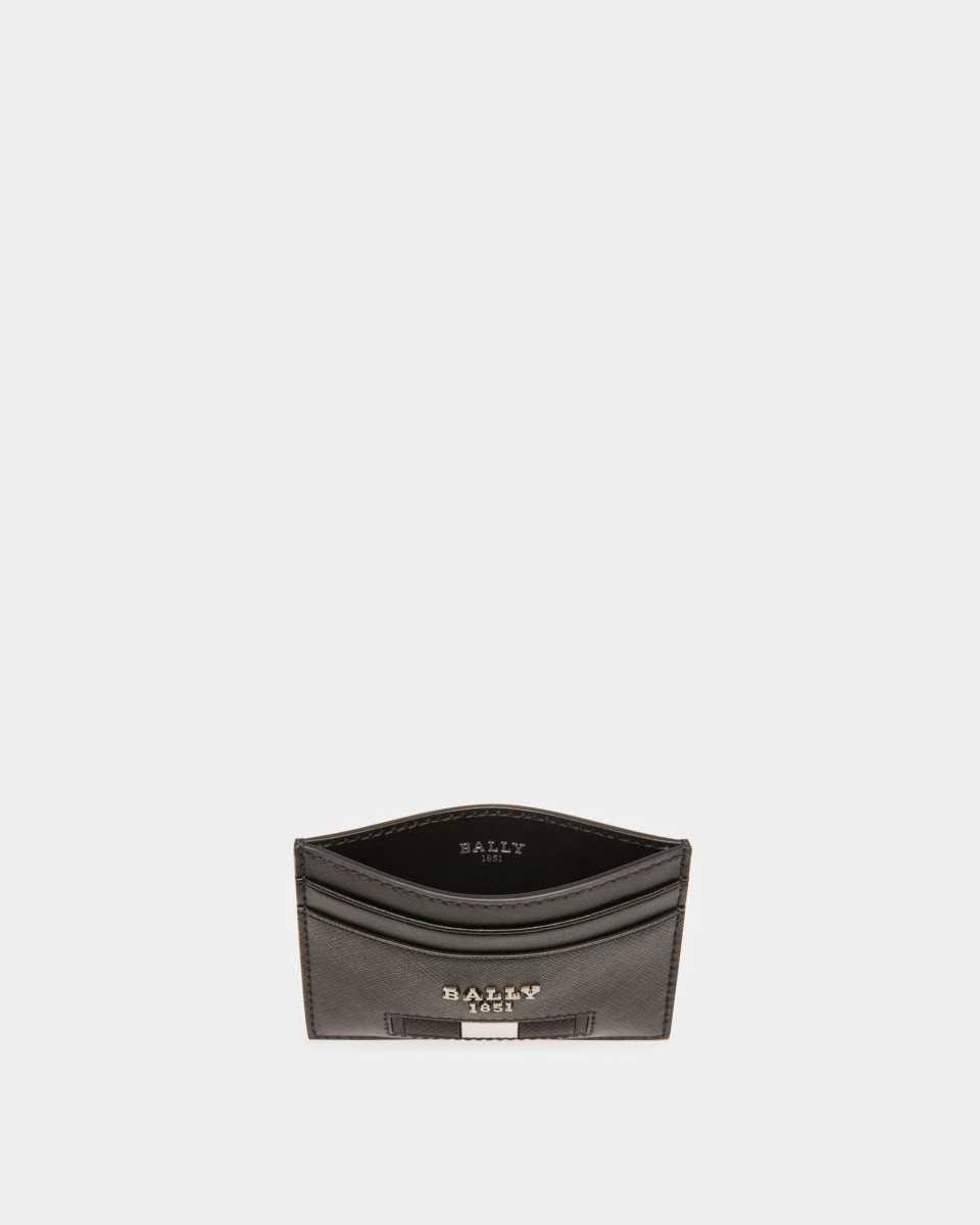 Bally Bhar Leather Card Holder Black | WLNVR2183