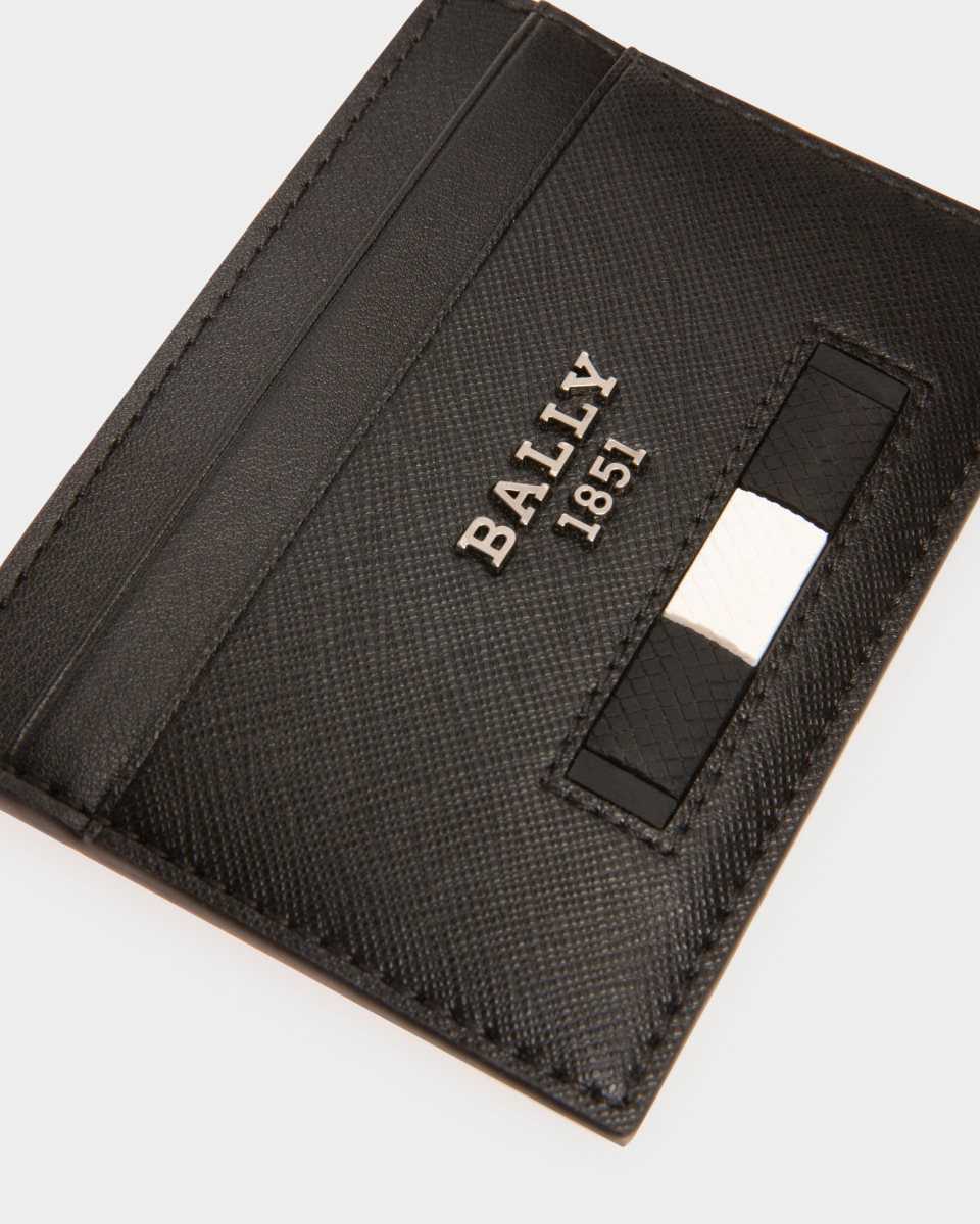 Bally Bhar Leather Card Holder Black | WLNVR2183