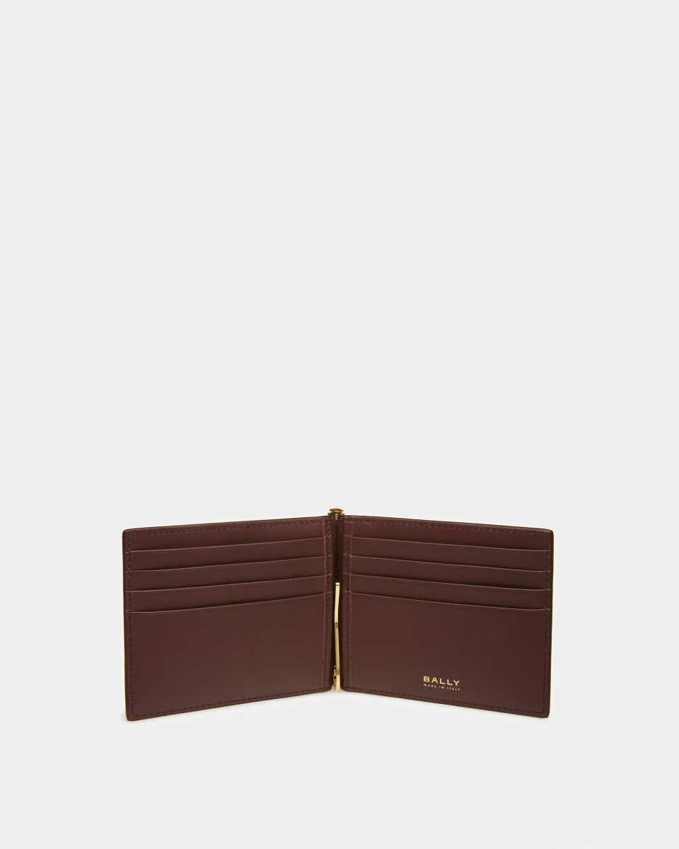 Bally Bifold Clip Wallet RED | WOATM2461