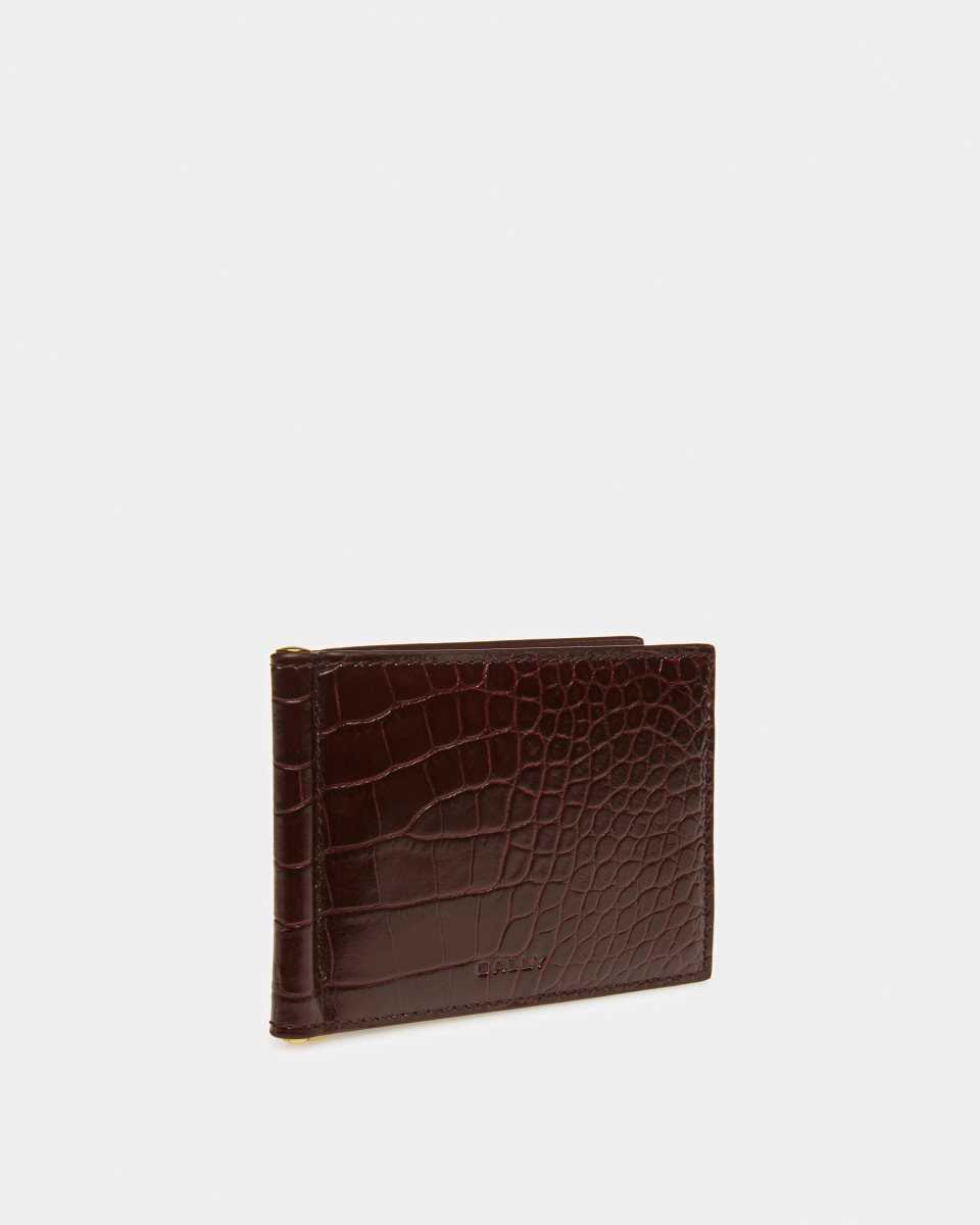 Bally Bifold Clip Wallet RED | WOATM2461