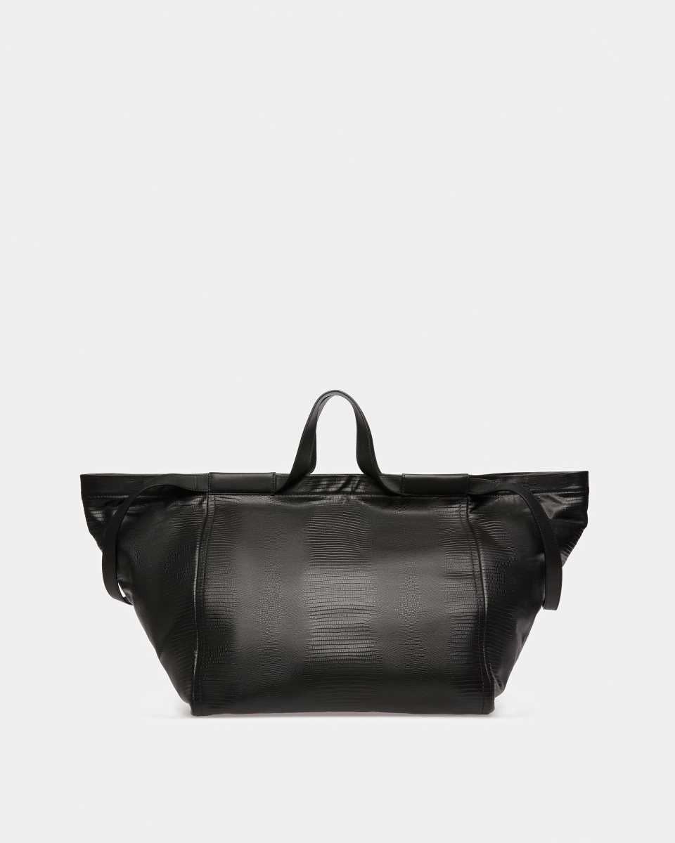 Bally Billboard Leather Tote Black | WYKTX2769