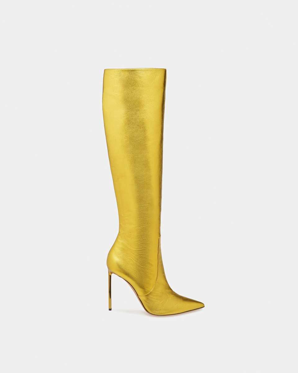 Bally Block Boot Gold | JBZAE5604