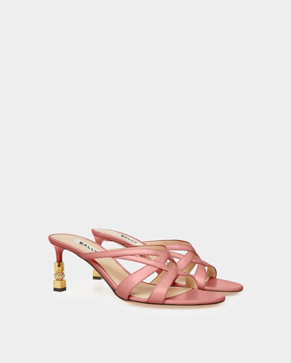 Bally Block Slide Sandal Pink | MGFBD0158