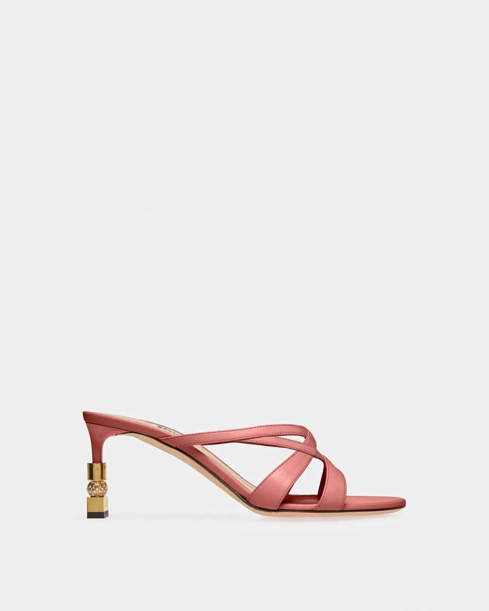 Bally Block Slide Sandal Pink | MGFBD0158