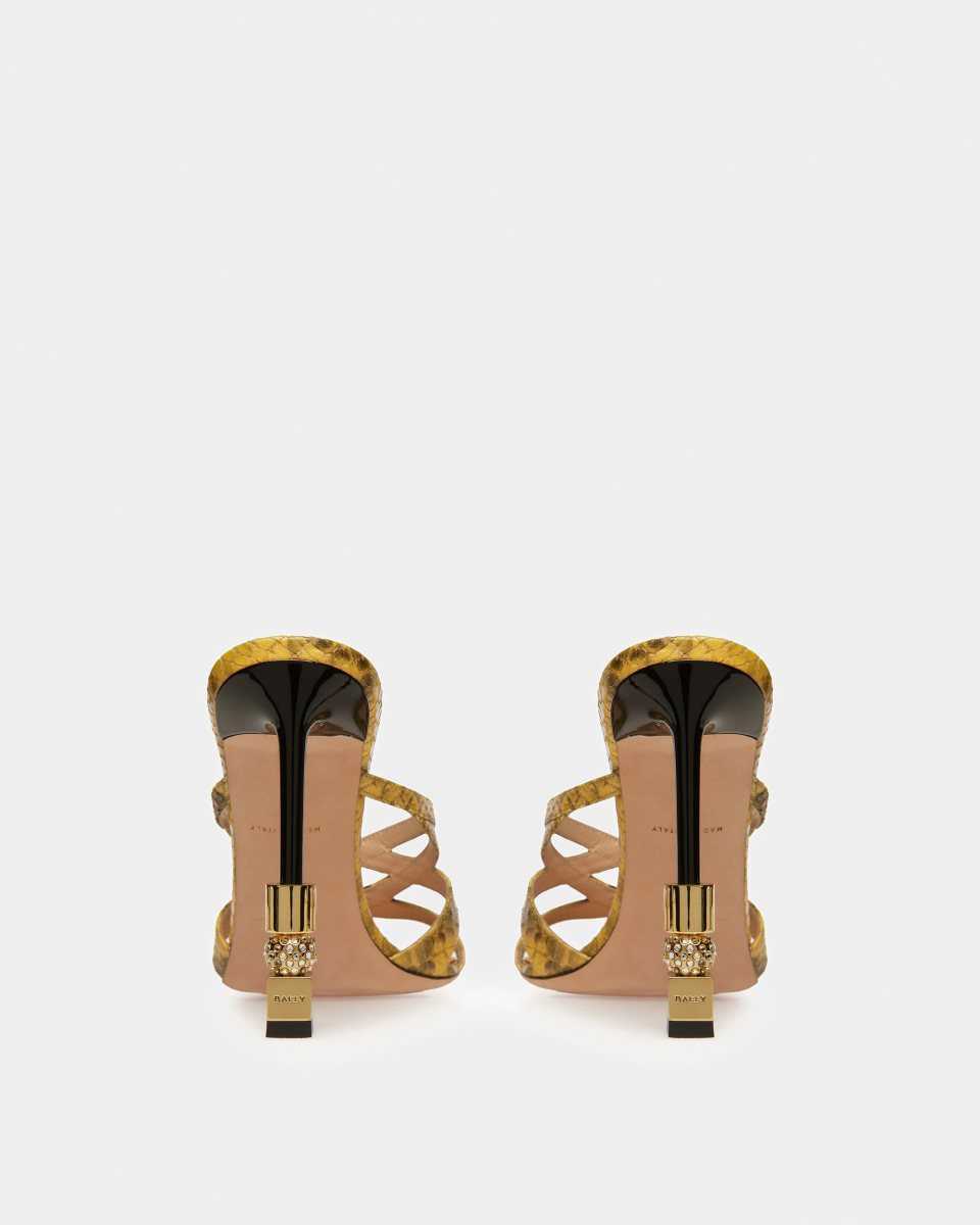 Bally Block Slide Sandal Yellow | QRCIJ0146