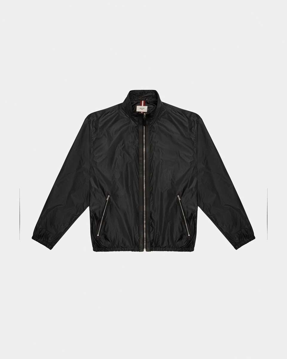 Bally Blouson Bomber Recycled Nylon Blouson Bomber Jacket Black | SDHYX2649