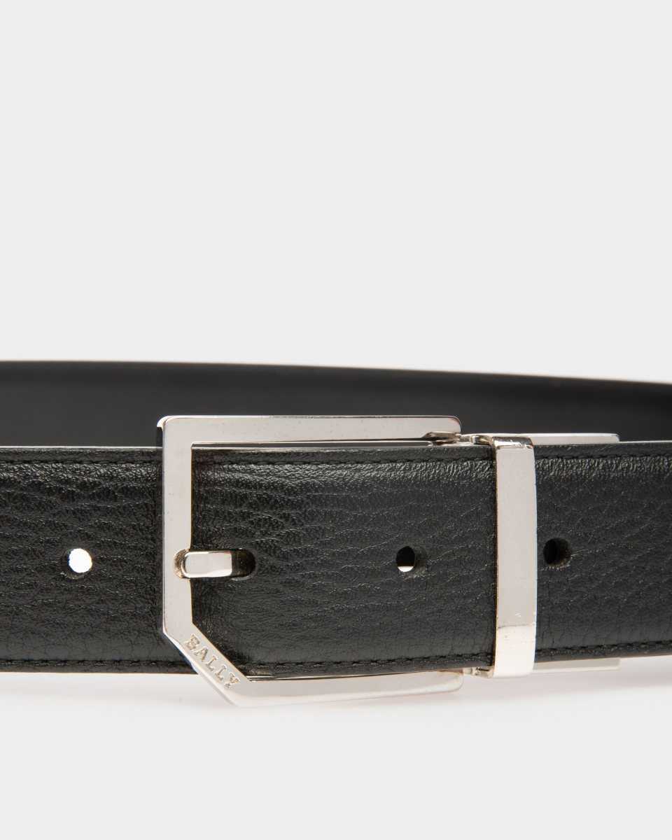 Bally Charlton Leather Adjustable & Reversible 35mm Belt Black | TQDOX0674