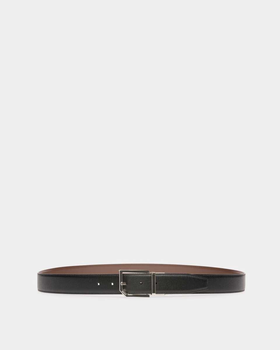 Bally Charlton Leather Adjustable & Reversible 35mm Belt Black | TQDOX0674