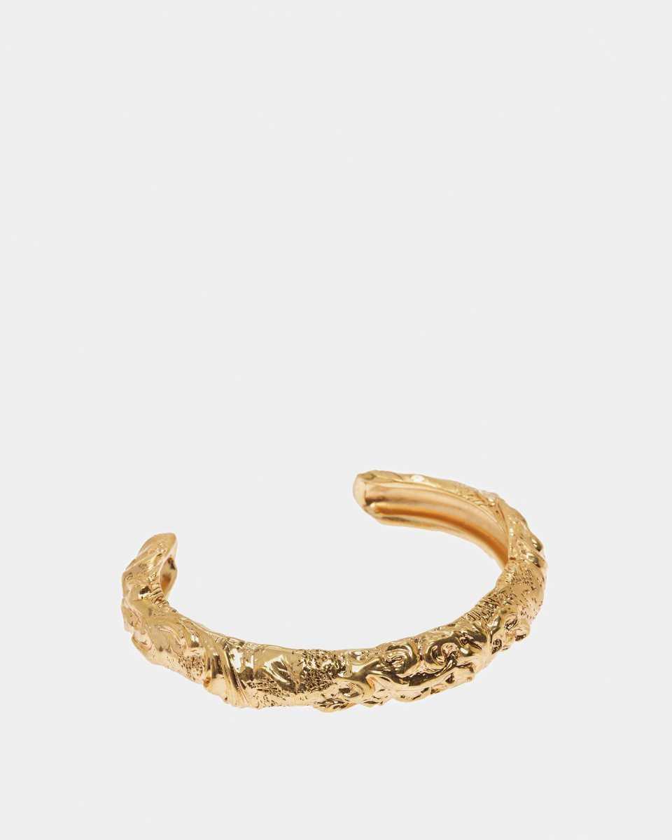 Bally Chunky Cuff Bangle Gold | HIDAR0579