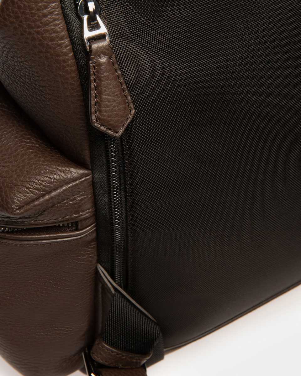 Bally Cliford Leather Backpack Brown | HUCNG9016