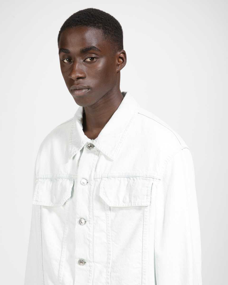 Bally Cotton Denim Jacket White | TFXHS0157