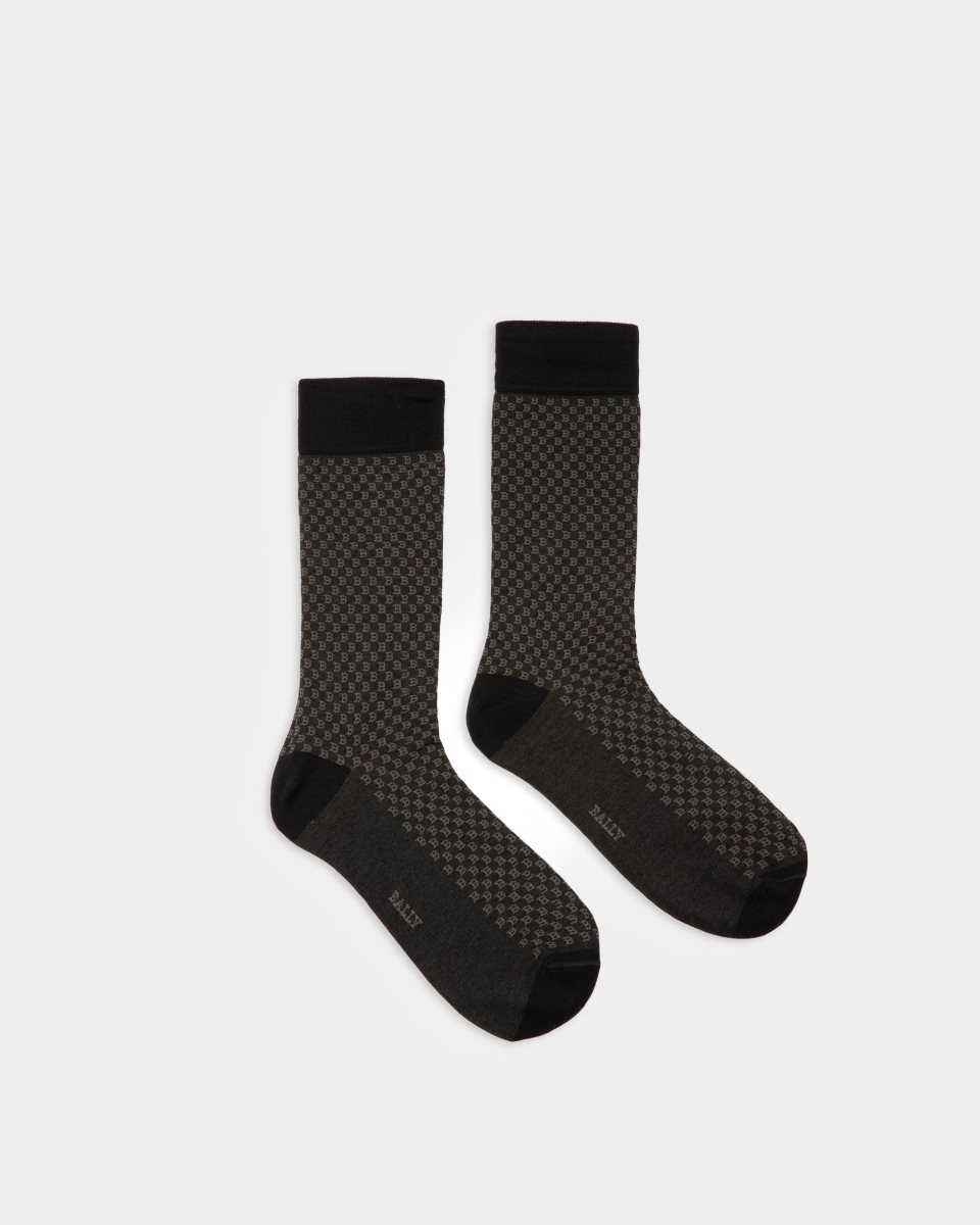 Bally Cotton Mix Socks Grey | JZDBX3481