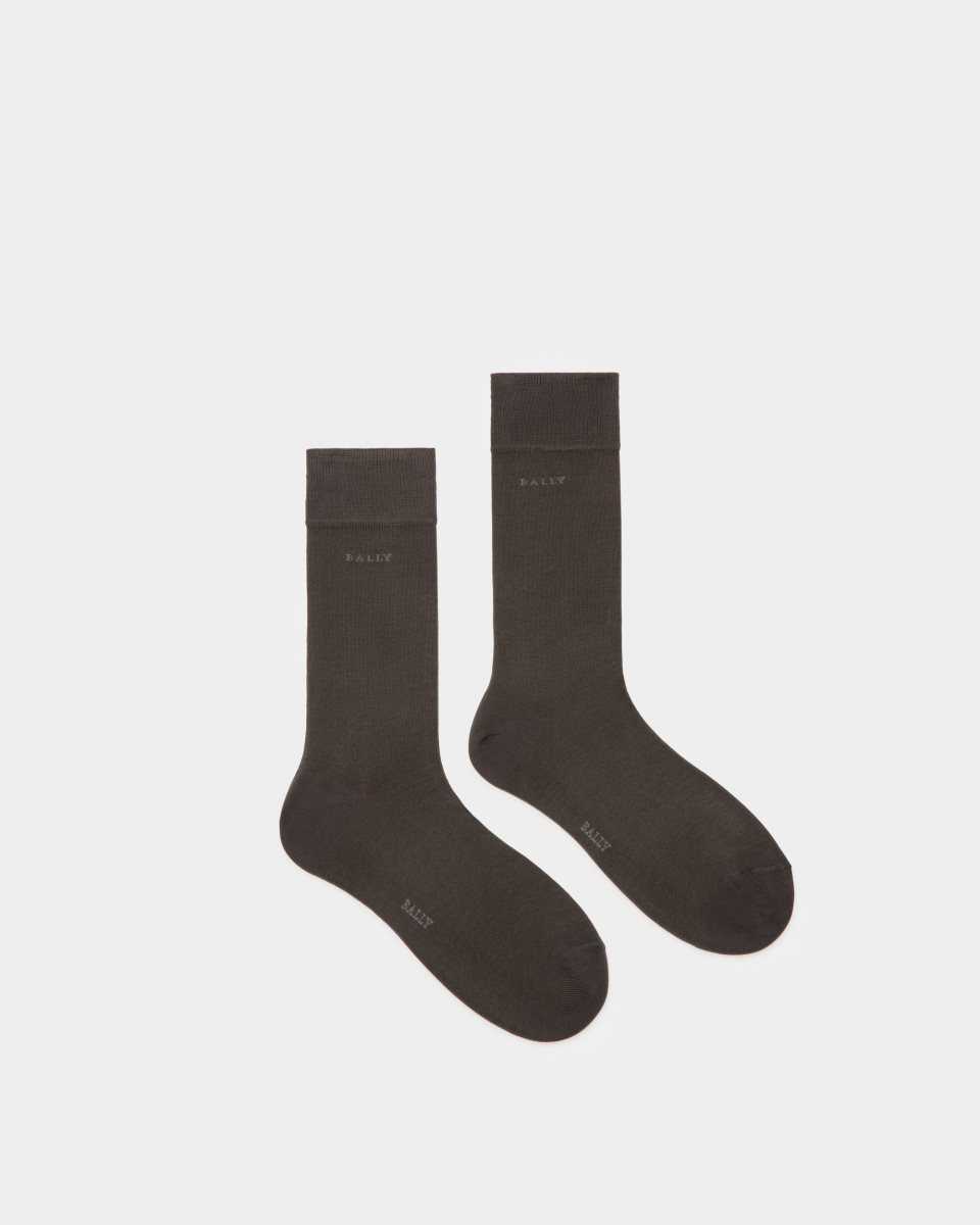 Bally Cotton Mix Socks Grey | JZDBX3481