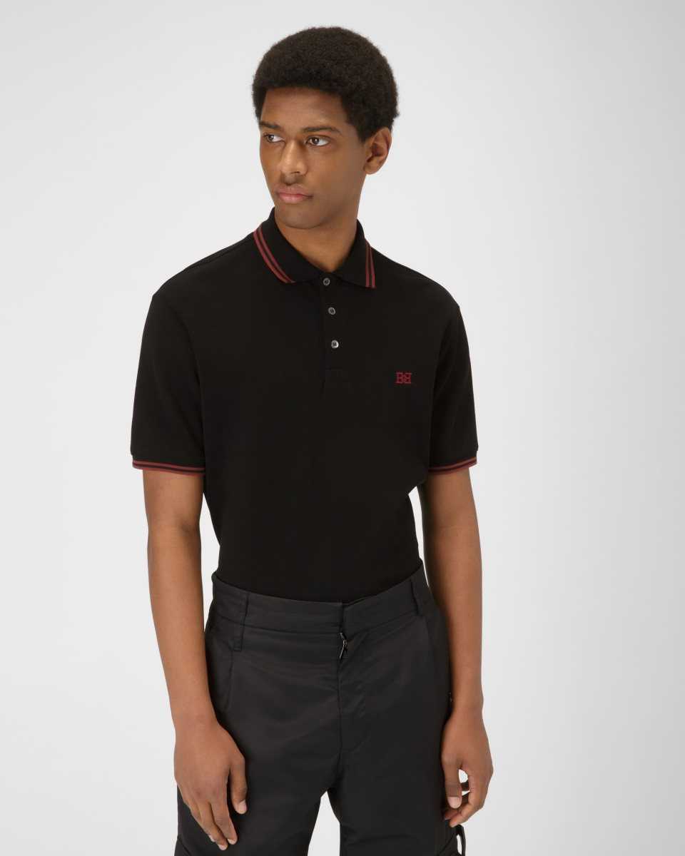 Bally Cotton Polo Black | WTEMG0261