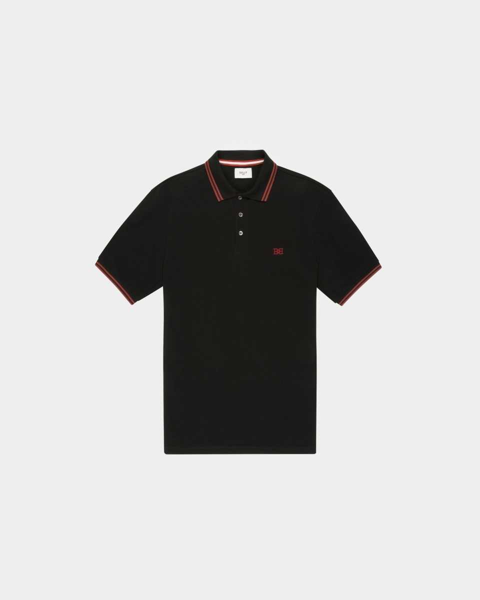 Bally Cotton Polo Black | WTEMG0261