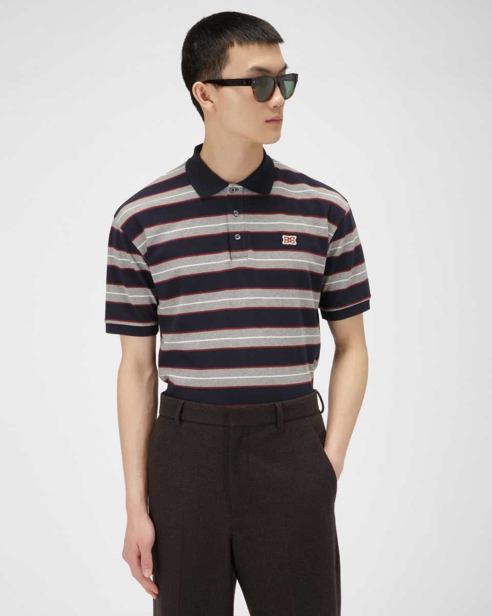 Bally Cotton Polo Shirt Blue | DTHCW7364