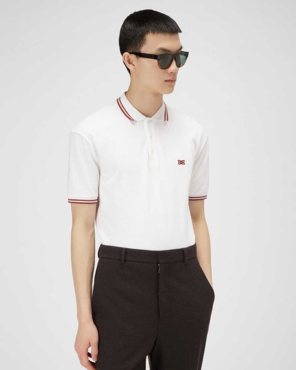 Bally Cotton Polo White | AWVPQ8152