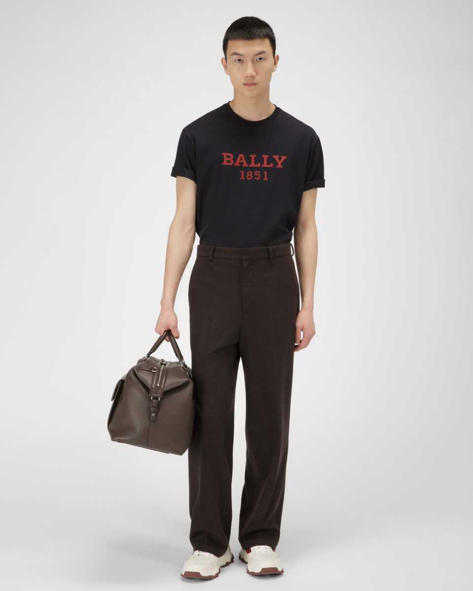 Bally Cotton T-Shirt Blue | LVRJS0563