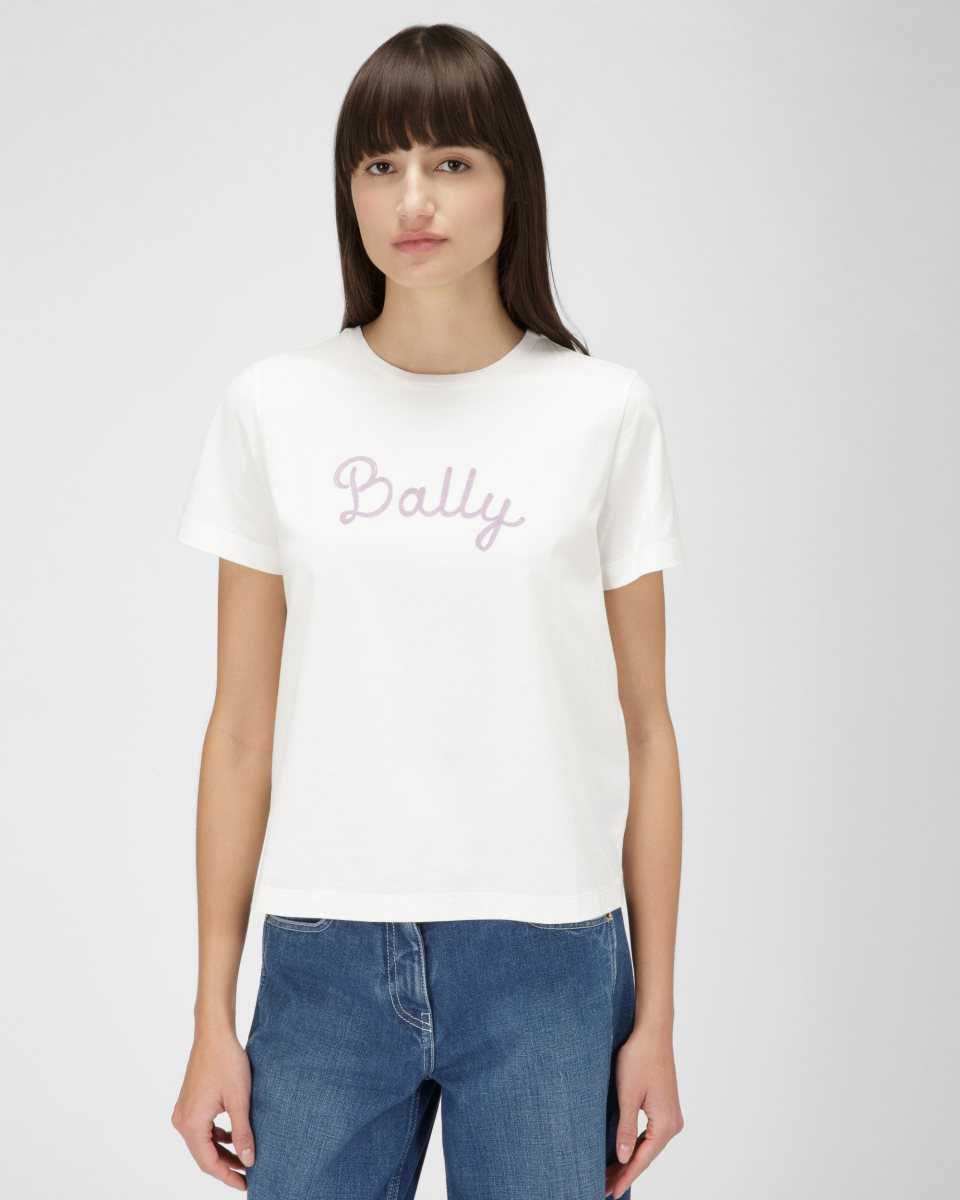 Bally Cotton T-Shirt White | CNPWO8159