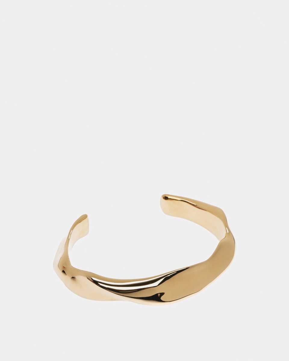 Bally Cuff Bangle Gold | QDLMT6158