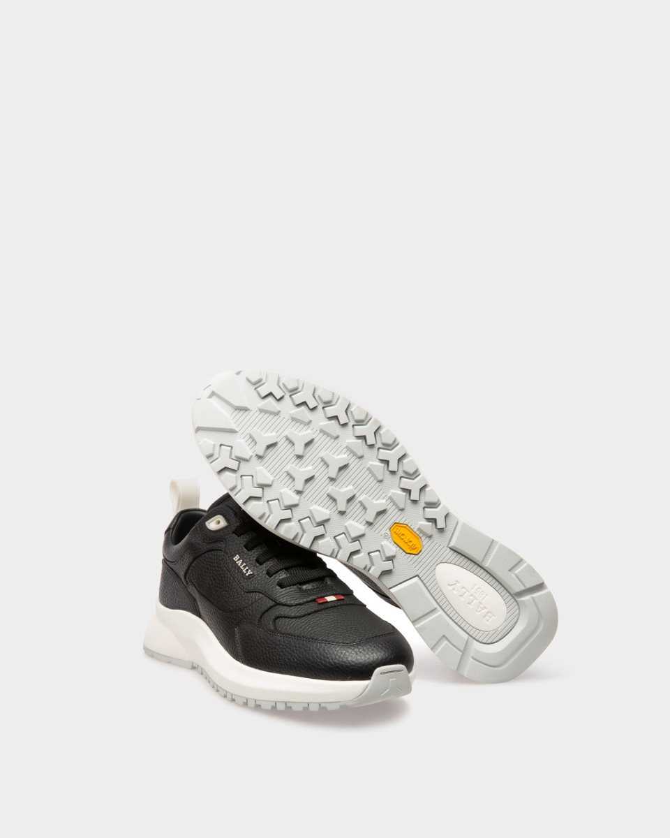 Bally Dave Leather Sneakers Black | EVUKR3819