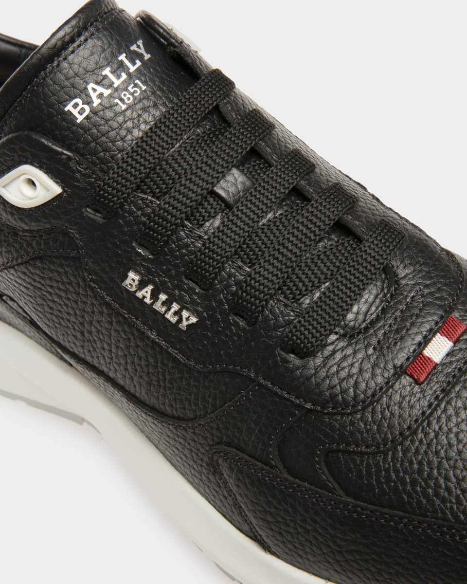 Bally Dave Leather Sneakers Black | EVUKR3819