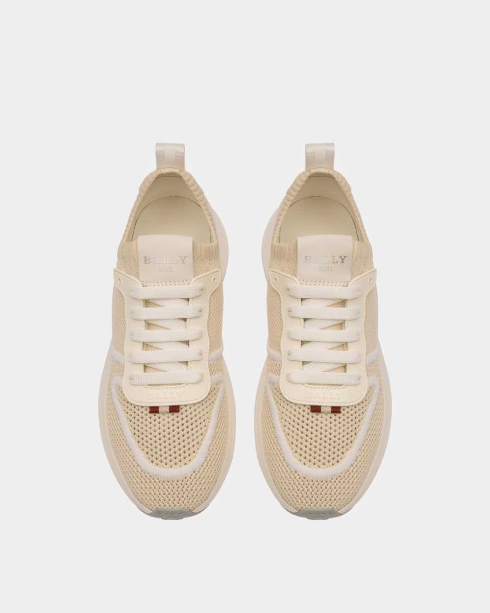 Bally Davyn Mesh And Leather Sneakers White | QNUOE0374