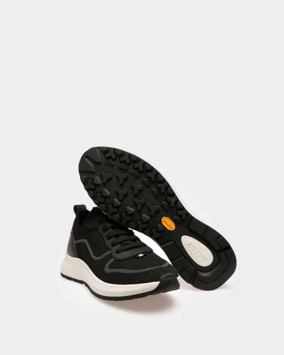 Bally Davyn Polyester Mix Sneakers Black | RIYOP9476