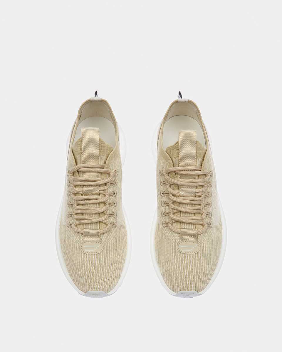 Bally Dean Leather Fabric And Polyester Sneakers Neutral | XCMNY7312