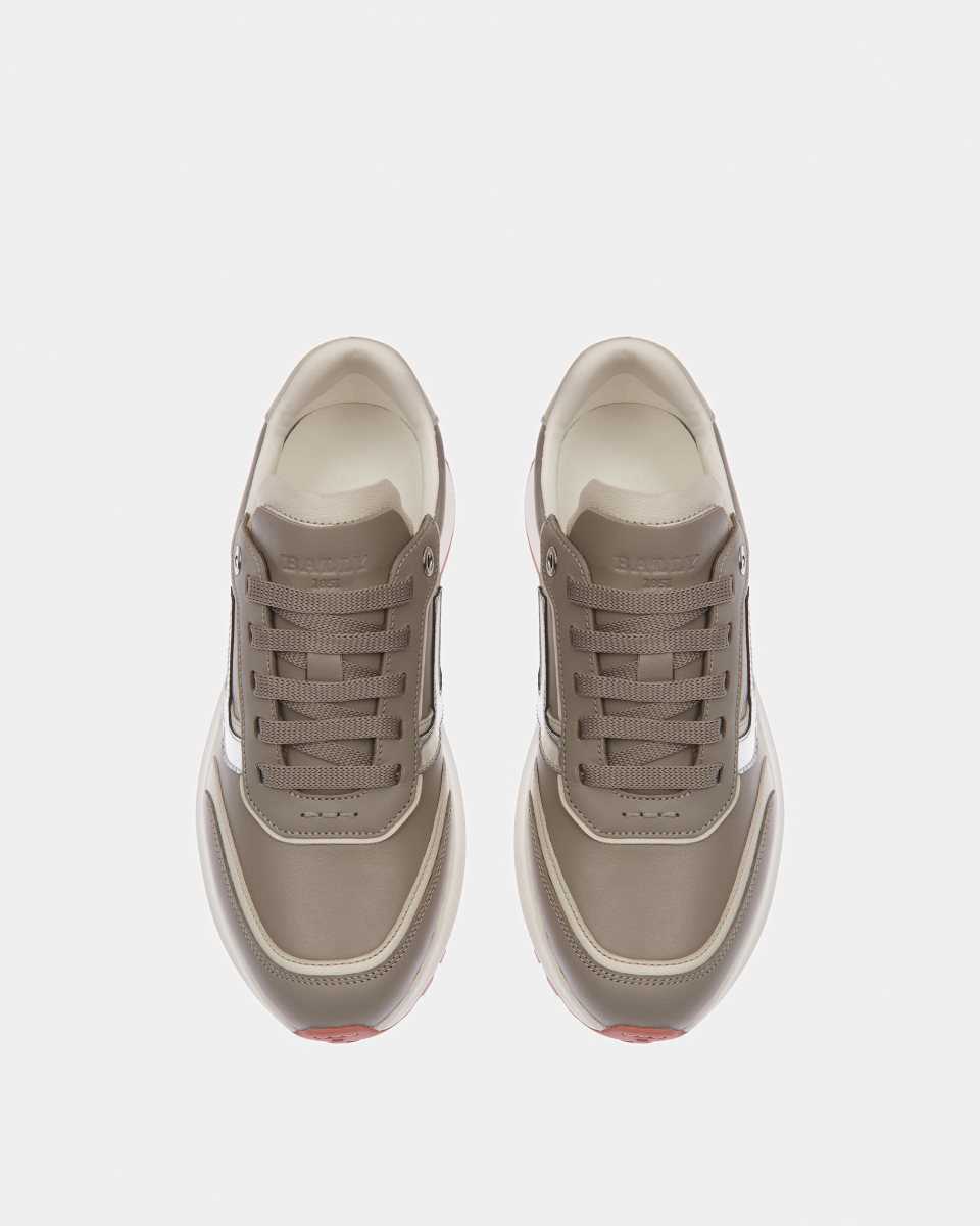 Bally Demmy Leather Sneakers Grey | SIDHF2380