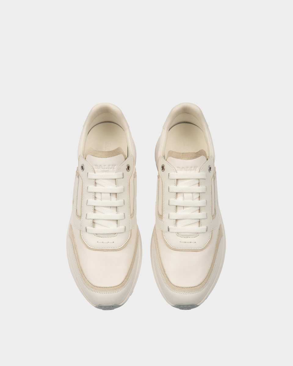 Bally Demmy Leather Sneakers White | LXOAC4560