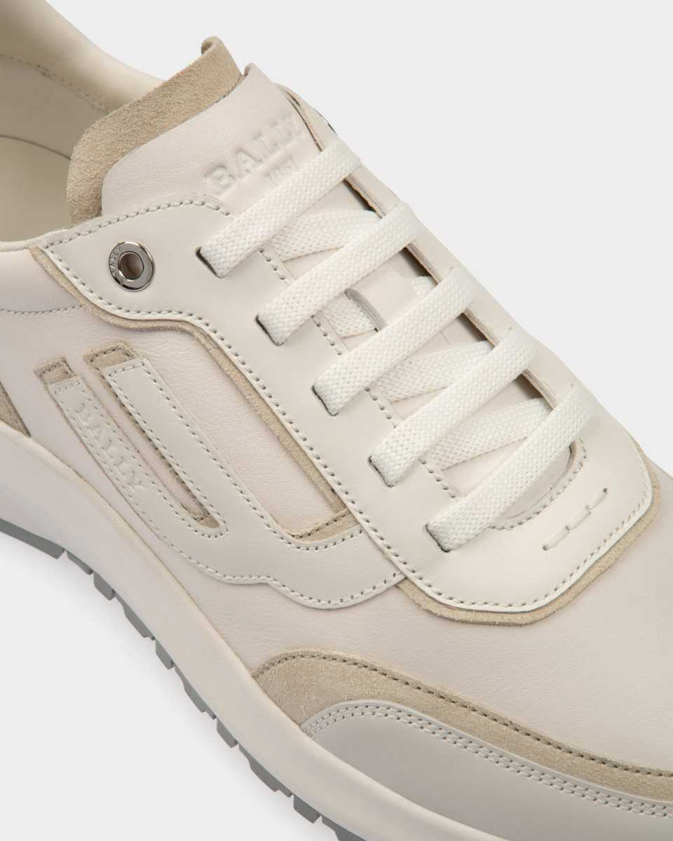 Bally Demmy Leather Sneakers White | LXOAC4560