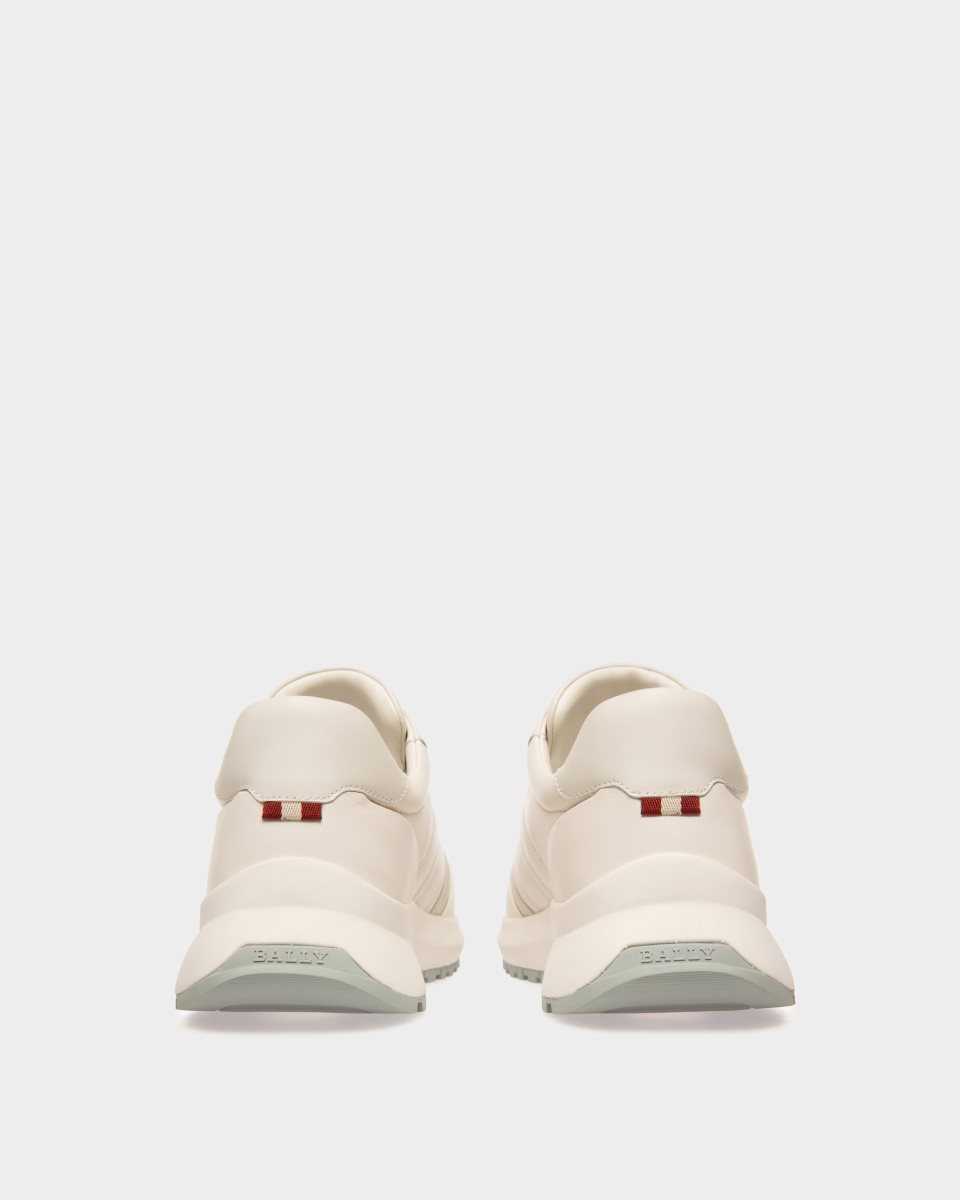 Bally Dessye Leather And Fabric Sneakers White | SNPGQ5180