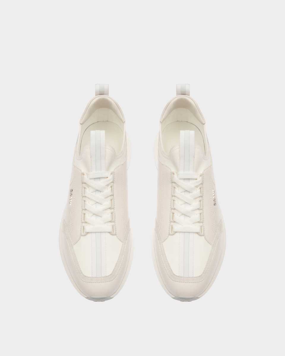 Bally Deven Leather Sneakers White | QVPJW6793