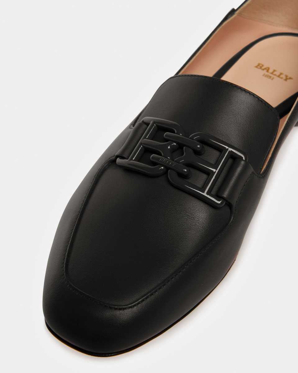 Bally Ellah Leather Loafers Black | YXGZT0973