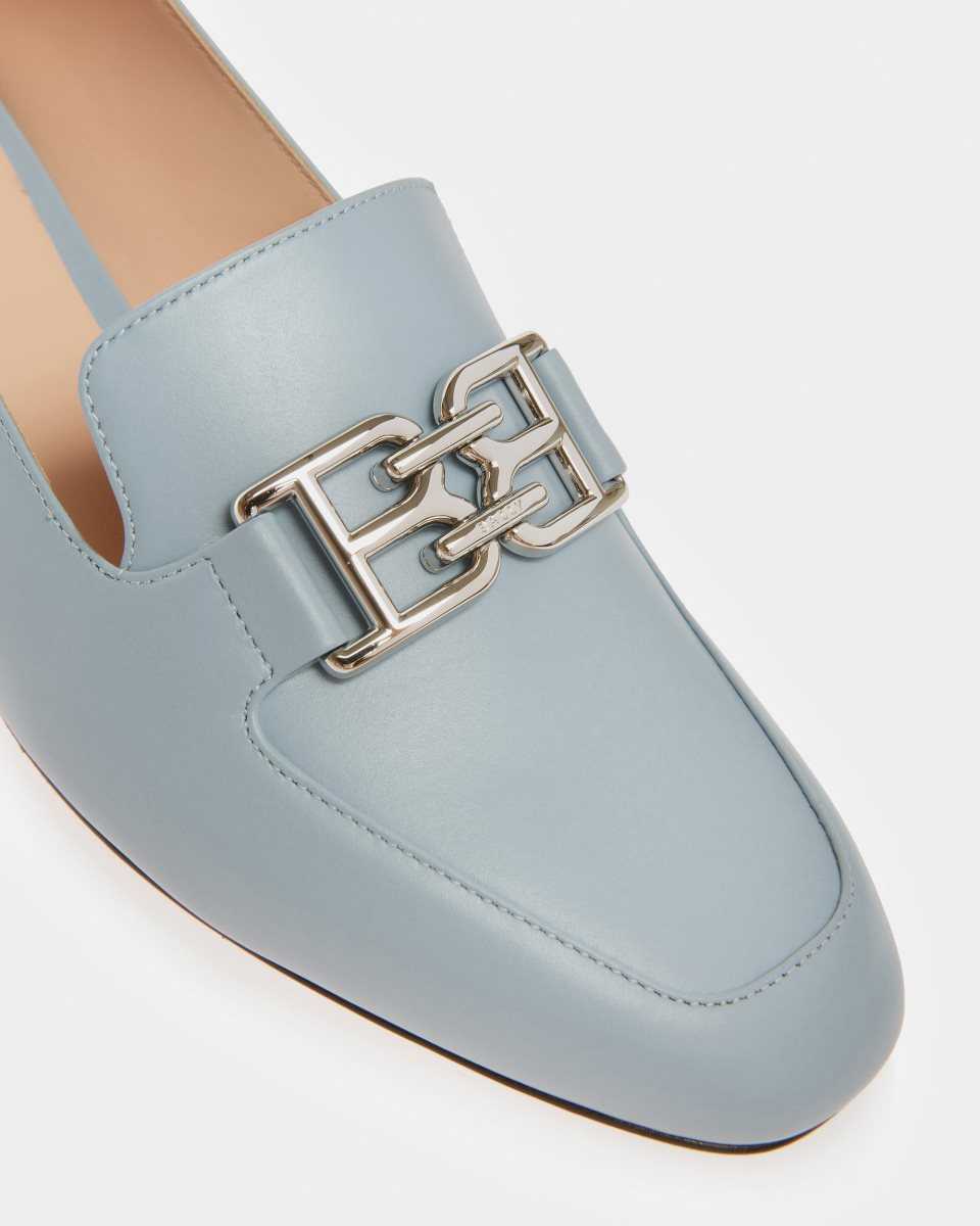 Bally Ellah Leather Loafers Blue | EBAHL7836