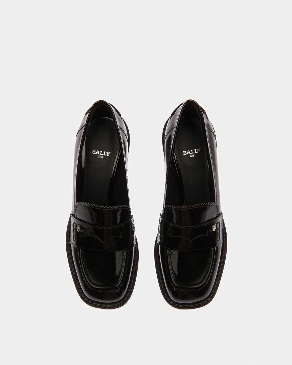 Bally Elly Leather Moccasins Black | CWJBQ0154