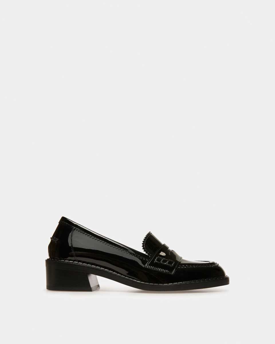 Bally Elly Leather Moccasins Black | IZHRN0347