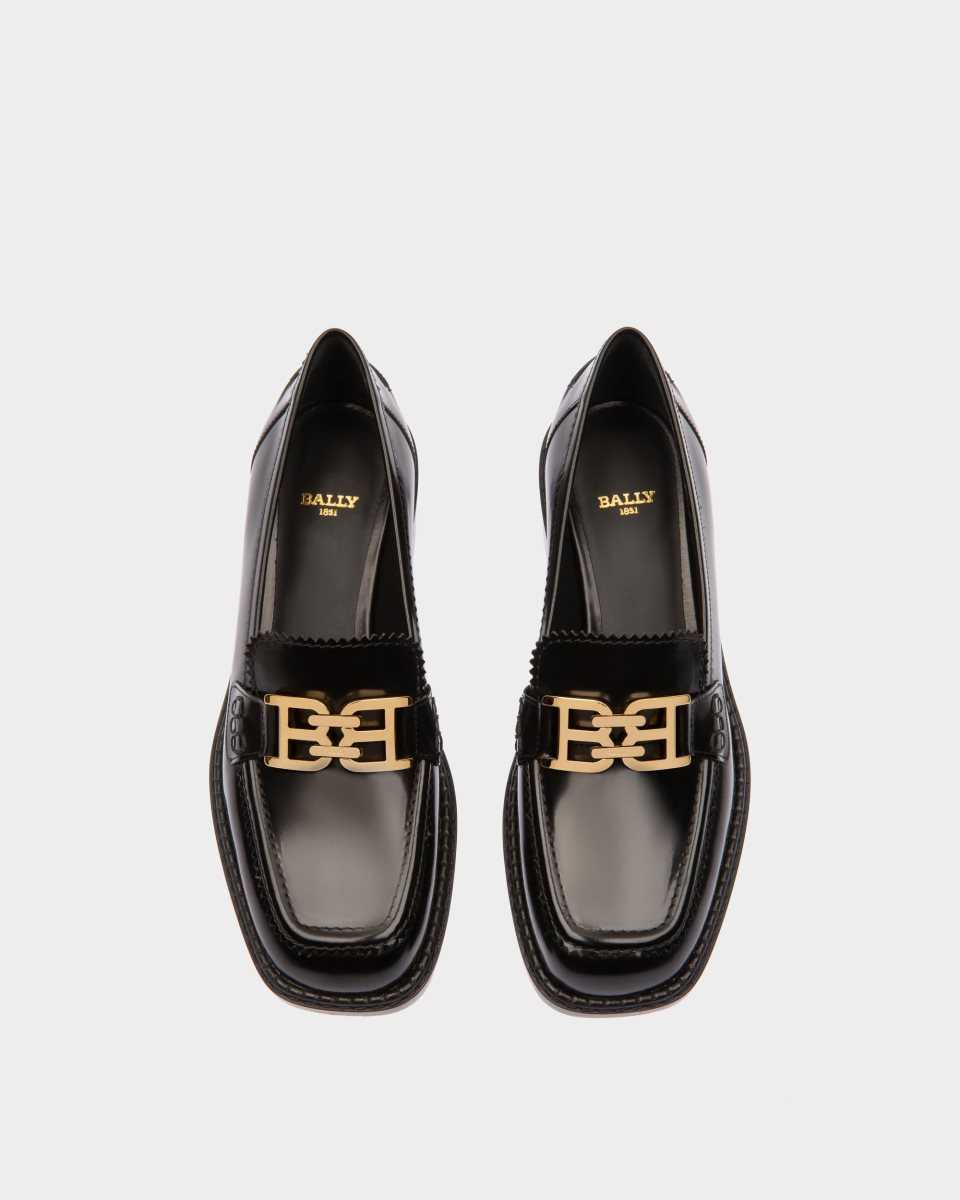 Bally Ellyane Leather Mocassins Black | BRMCW8327