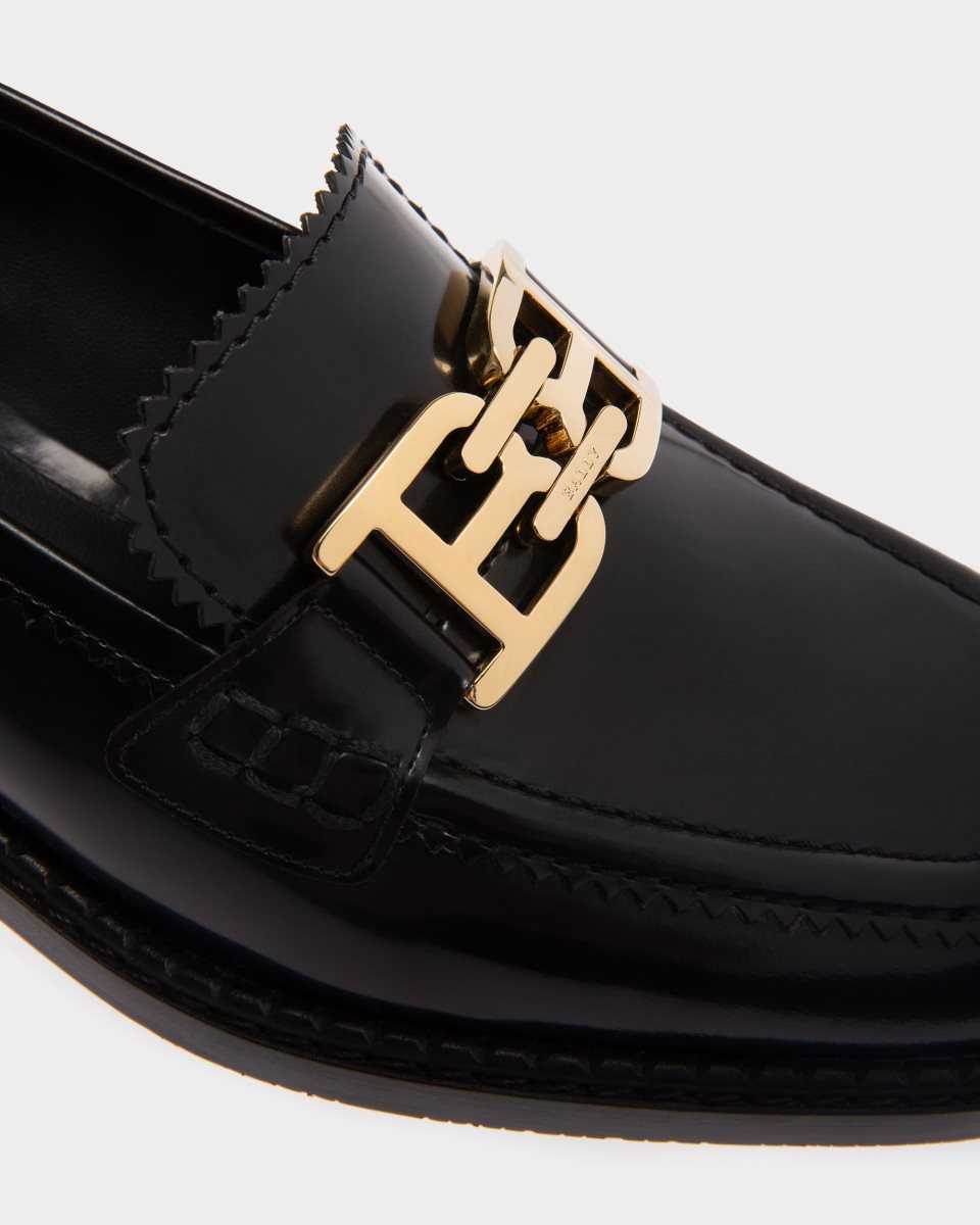 Bally Ellyane Leather Mocassins Black | BRMCW8327