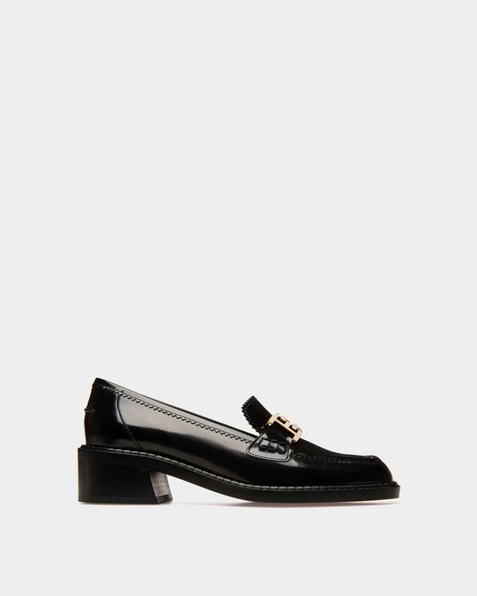 Bally Ellyane Leather Mocassins Black | BRMCW8327