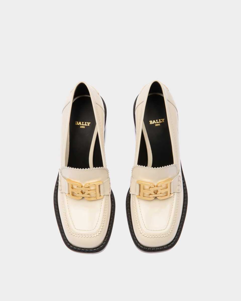 Bally Ellyane Leather Pumps White | ERFYO7241