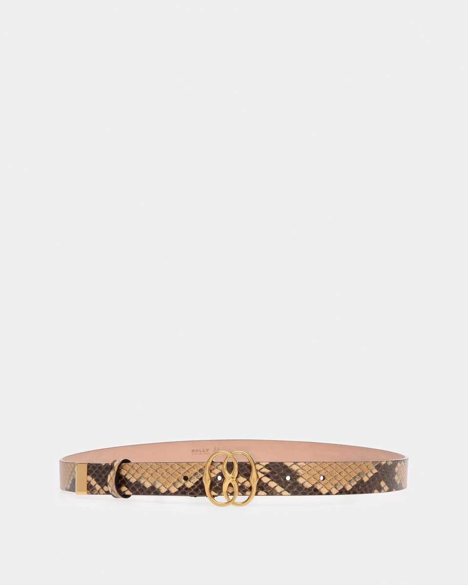 Bally Emblem Leather 25mm Belt Black | WOKGD1082